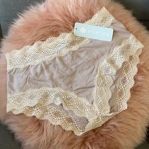Eberjey Noelle brief panty hipster Mist small NWT